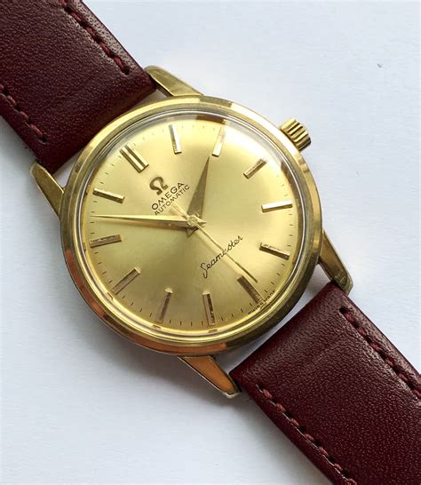 vintage omega seamaster gold watch|vintage Omega Seamaster watch price.